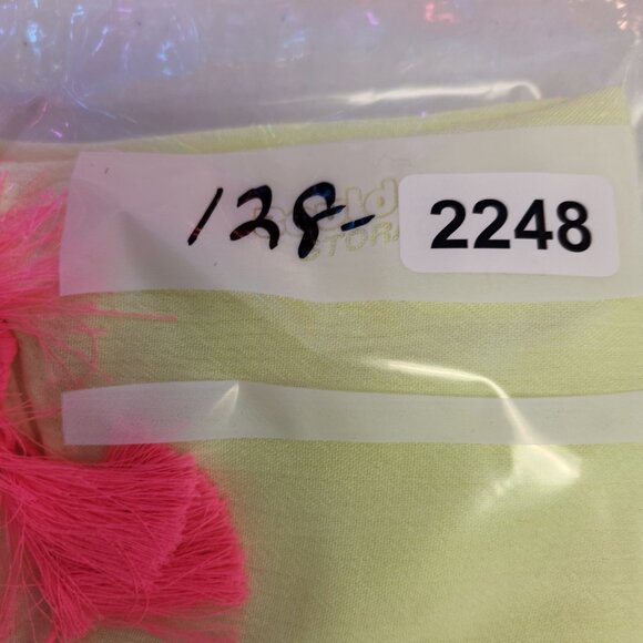 Lilly Pulitzer KathleenYellow Pink  Tunic Women's XXS/XS Tassel Hem Sleeveless T - Picture 8 of 8